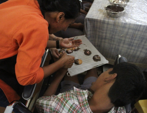 An afternoon with special children