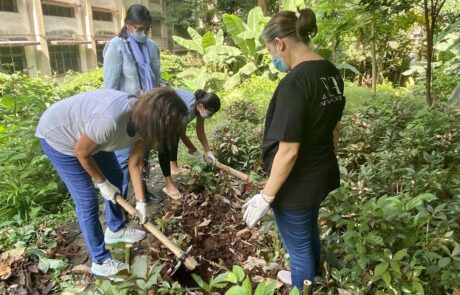 Composting activity at Shantivan