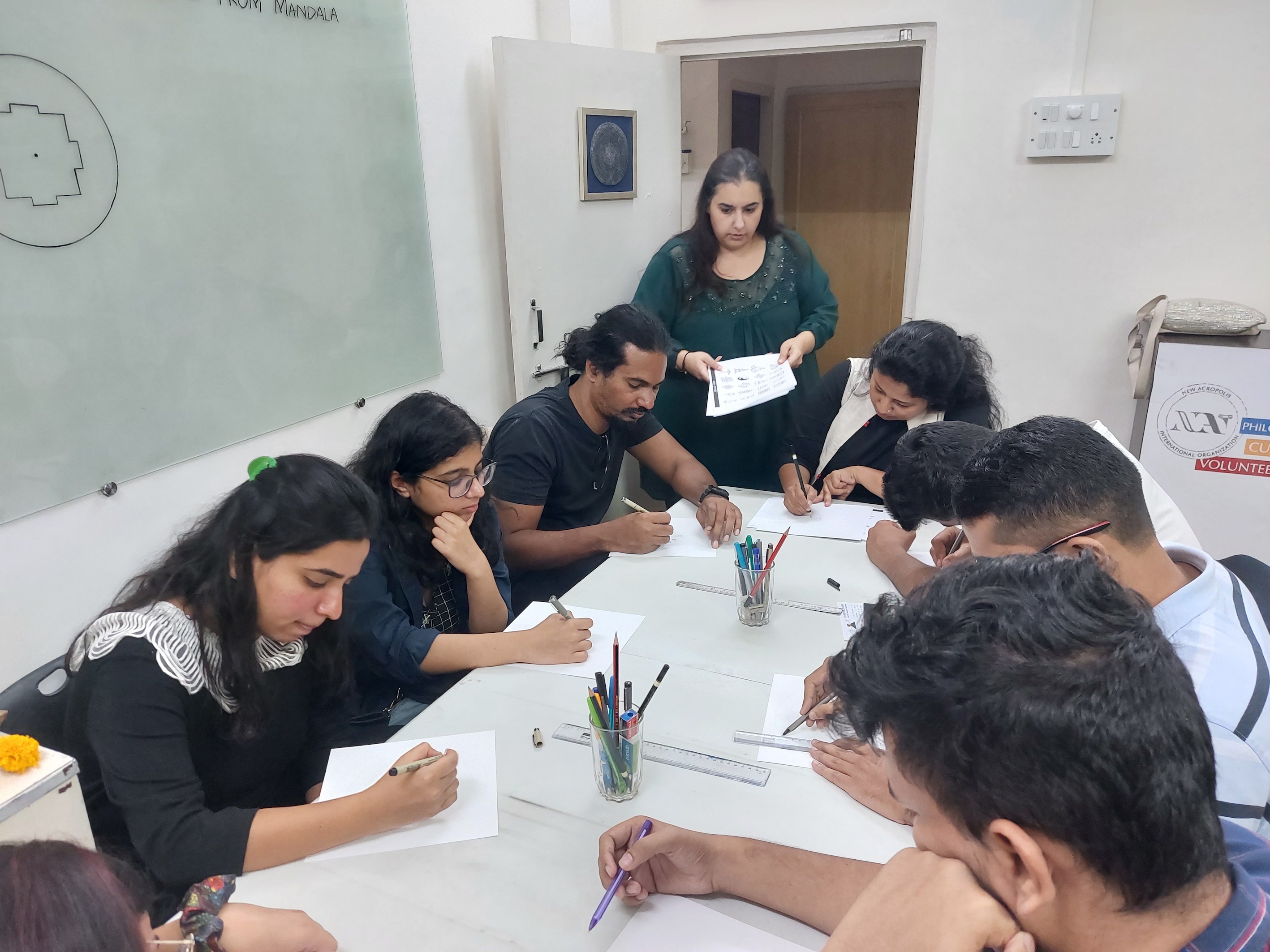 Building our Center Through Mandala Art